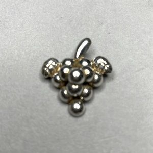 Brooch antique silver bunch of grapes